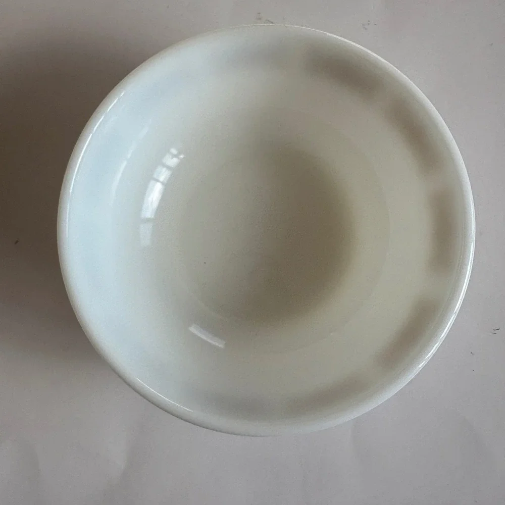 Vintage Pyrex Tableware Copper Filigree Milk Glass Bowl 705-17 Brown Scroll 5.75